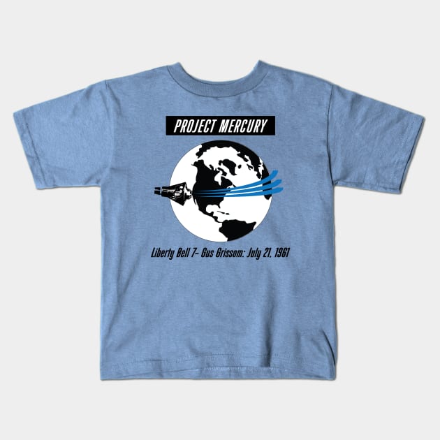 Project Mercury Globe Kids T-Shirt by ocsling